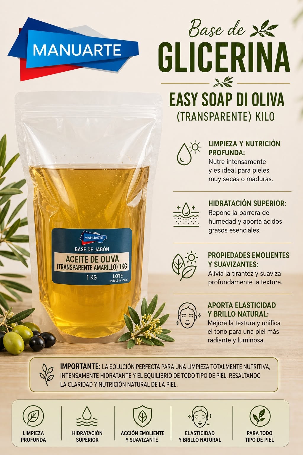 Easy Soap con Aceite de Oliva (Jabón de Castilla)